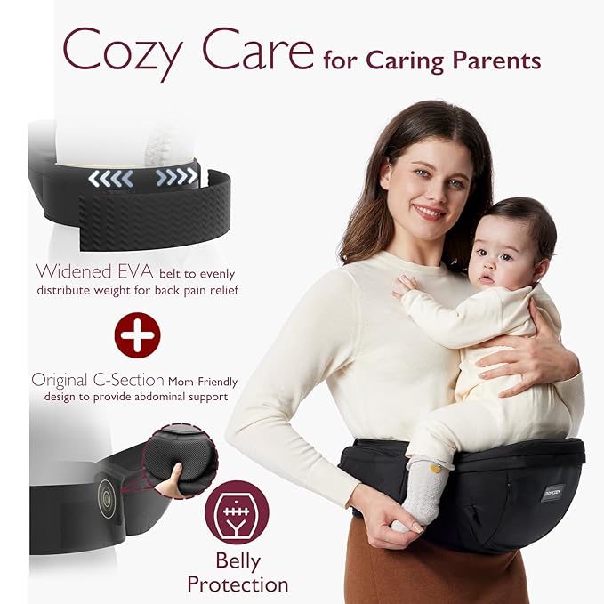 Momcozy Portabebés con asiento de cadera