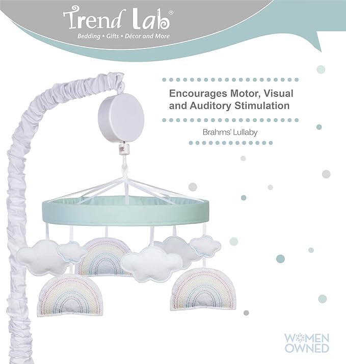 Trend Lab Rainbow Clouds Musical Mobile